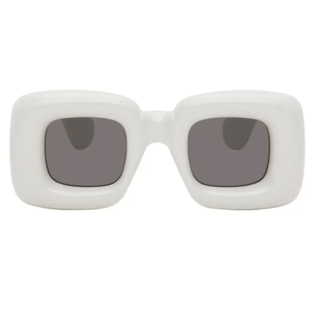 New Loewe Inflated White Square Sunglasses